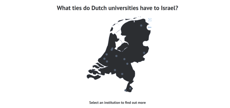 New Website With Overview of Ties Between Dutch Universities and Israel 