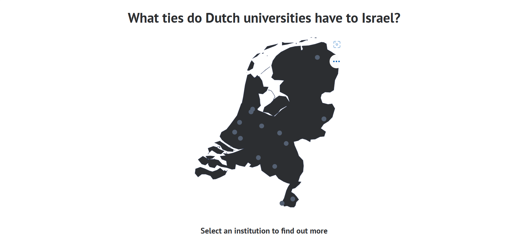 New Website With Overview of Ties Between Dutch Universities and Israel
