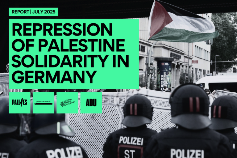 REPRESSION OF PALESTINE SOLIDARITY IN GERMANY