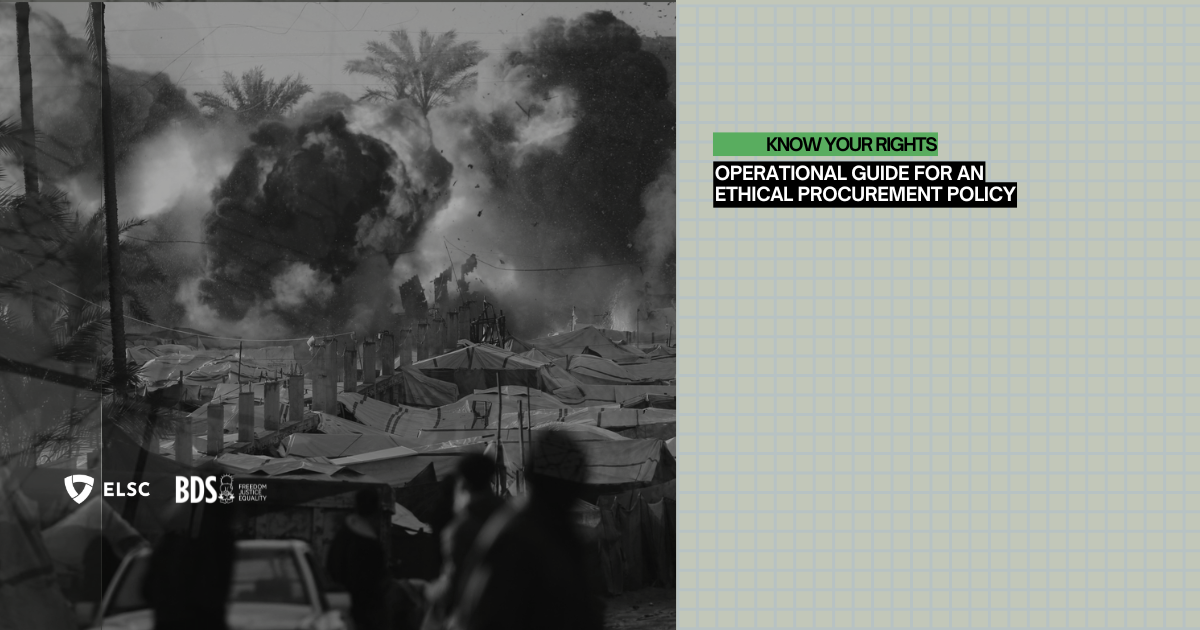 Operational Guide for an Ethical Procurement Policy