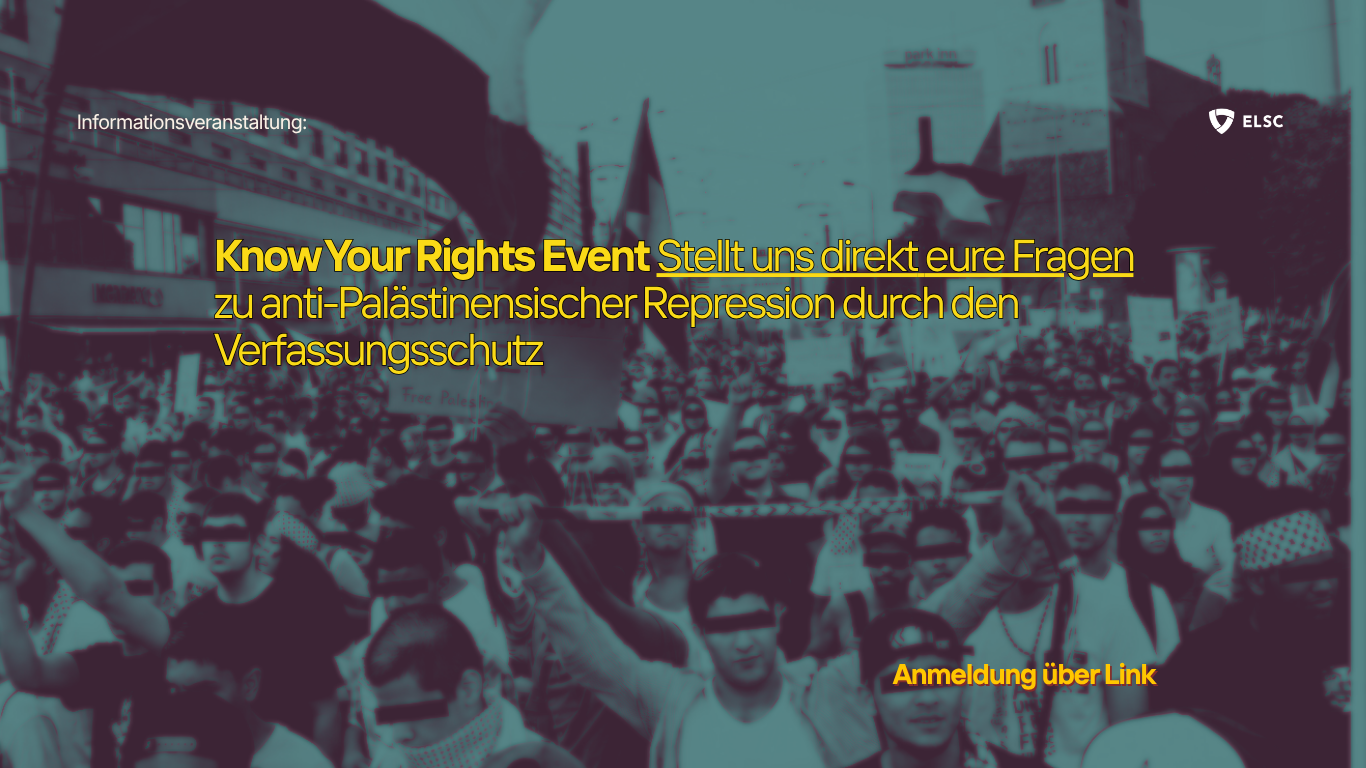Know Your Rights Informationsveranstaltung